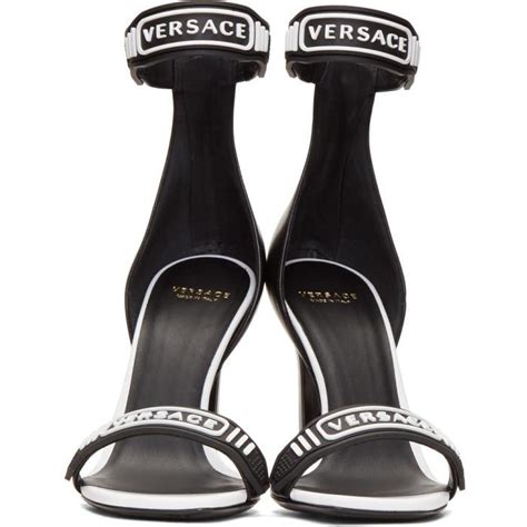 versace logo strap sandals replica|Versace high heels.